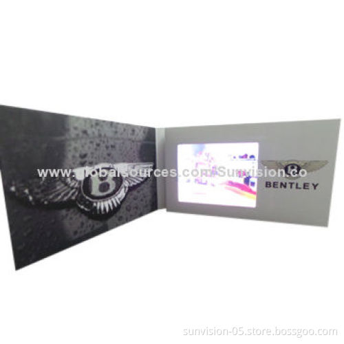LCD Video Brochure as Newest Promotional Item, OEM Orders Welcomed